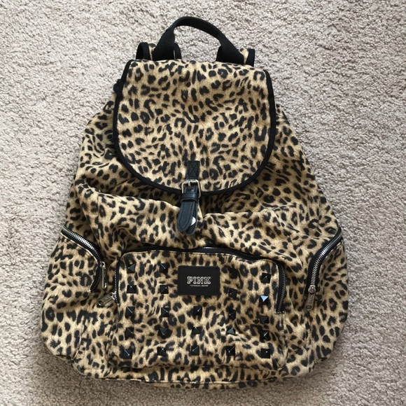 victoria secret leopard backpack